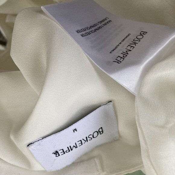 BHLDN Anthropologie BOSKEMPER ARIEL Strapless Bow Dress White Womens Medium $228 - Picture 11 of 12